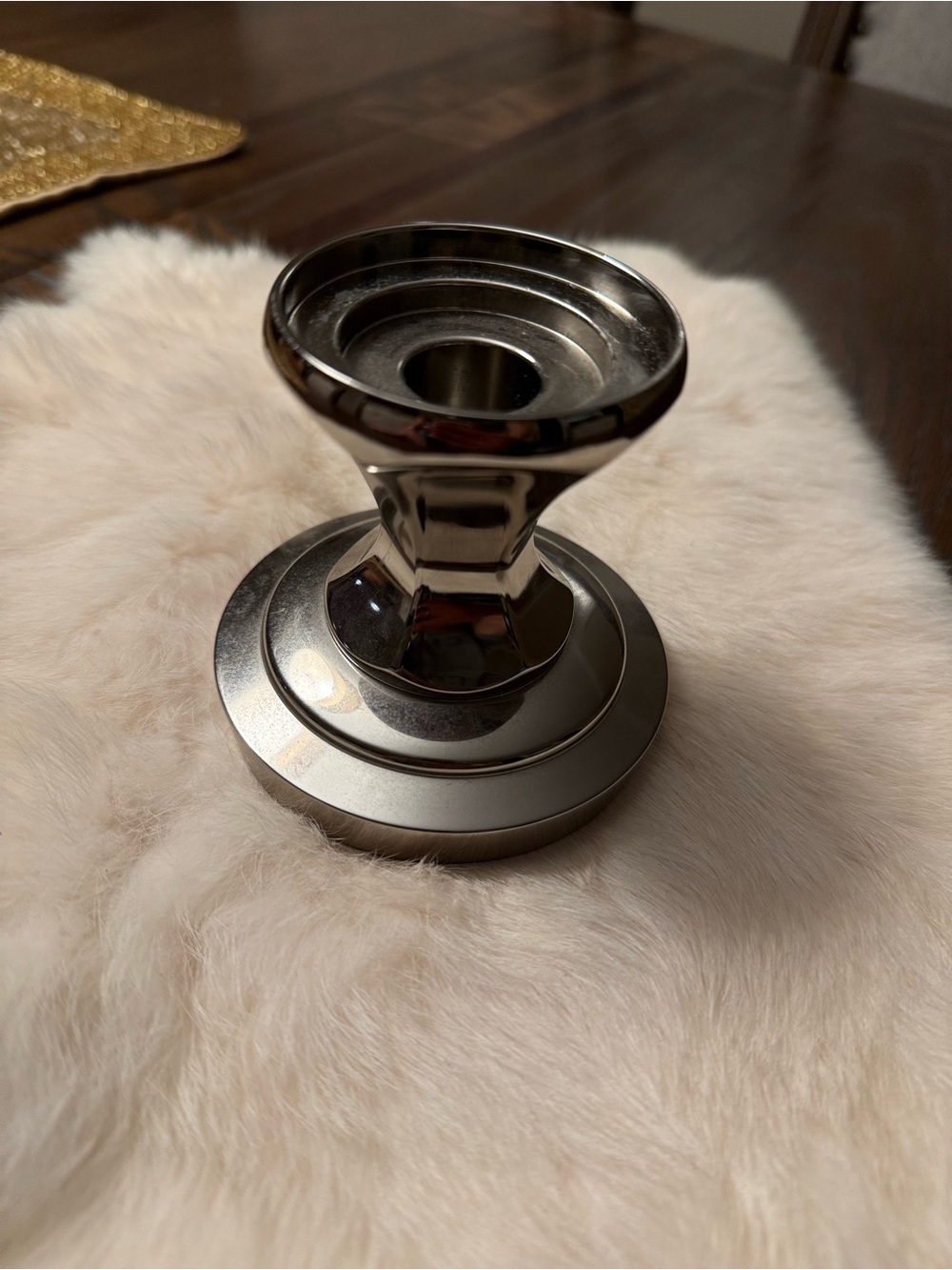 Waterford silver heavy Candle Holder